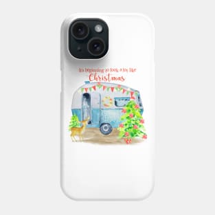 Christmas Retro Vintage Camper Caravan Phone Case