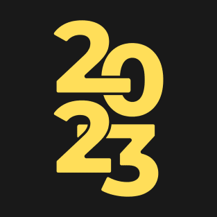 2023 Simple Yellow Design T-Shirt