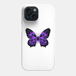 Hope, the blue-eyed butterfly, for Lupus Awareness Phone Case