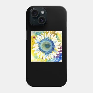 Sunflower Tie-Dye Watercolor Phone Case