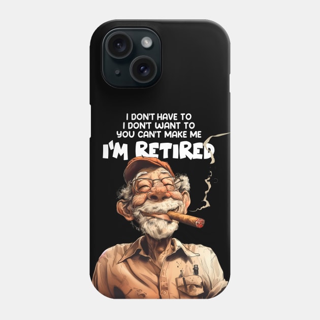 Puff Sumo: I don’t have to, I don’t want to, you can’t make me.  I’m retired. IDisclaimer: No actual workaholics were harmed in the making of this art. on a Dark Background Phone Case by Puff Sumo