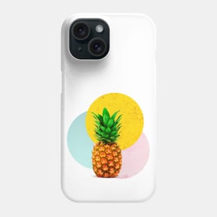 Pineapple Geometric Abstract Collage Art Phone Case