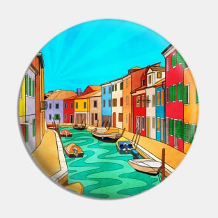 Burano Island Pin