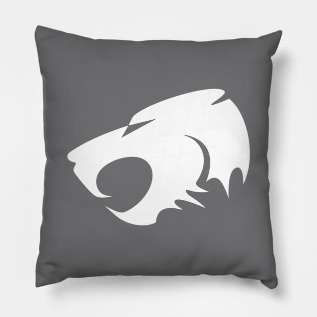Minimalist Tiger Head Print Pillow by Magicform