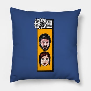 Comic book corner box - Joel & Ellie The Last of Us fan art Pillow