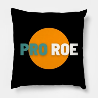 pro roe Orange Circle Background Pillow