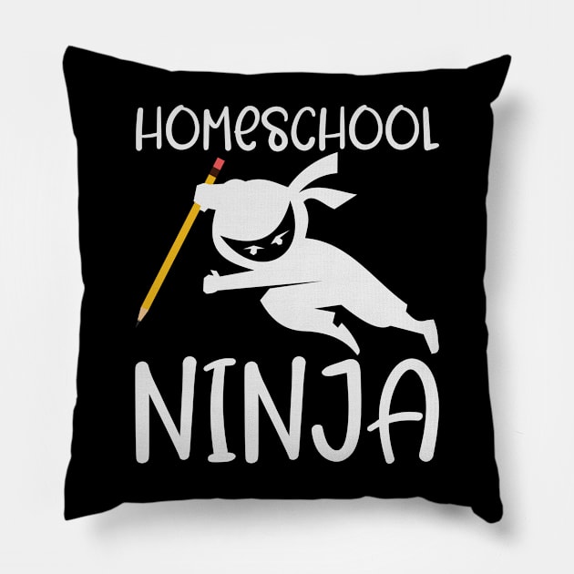 Homeschooler Ninja Learning Homeschooling Pillow by Tom´s TeeStore