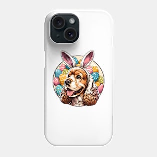 Easter Celebration with English Cocker Spaniel in Bunny Ears Phone Case