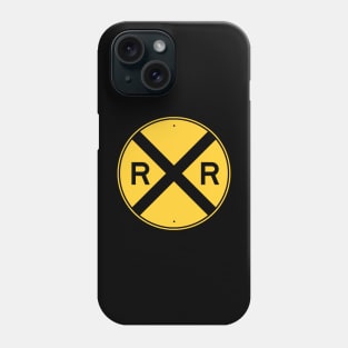 Railroad Xing Sign (new) Phone Case