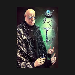 Cyberpunk Aleister Crowley The Great Beast of Thelema painted in a Surrealist and Impressionist style T-Shirt