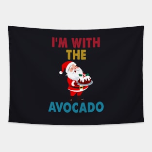 I M With The Avocado Toast T Shirt Tapestry