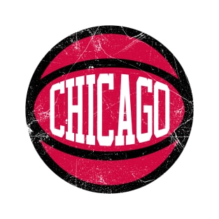 Chicago Retro Ball - White T-Shirt