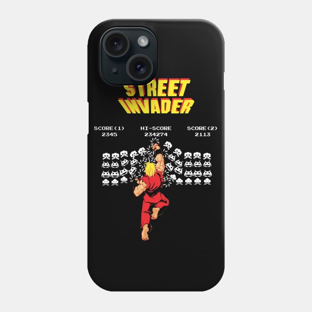 Street Invader Phone Case by retrogameraddict