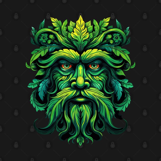 Traditional Pagan Celtic Greenman by ShirtFace