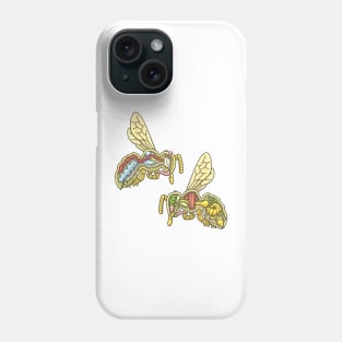 Honey Bee Anatomy Illustration Phone Case