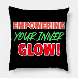 Beauty bloggers empowering glow Pillow