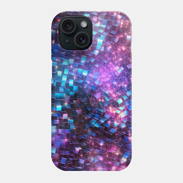 psychedelic 3D pattern of stars Phone Case by UmagineArts