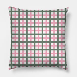 Green & Pink Tattersall Pillow