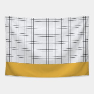 Pattern geometric mustard minimal Tapestry