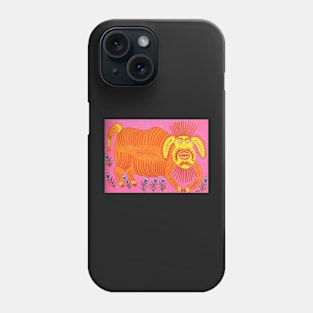 this beast went a cacthing sparrows 1983 - Maria Primachenko Phone Case