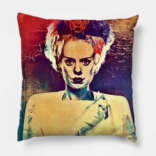 Bride of Frankenstein Psychedelic Pillow