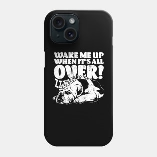 Sleepy English Bulldog Cartoon Phone Case