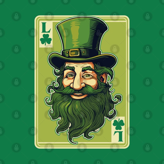 Leprechaun Shamrock Card St Paddys Day Festival by Apocatnipse Meow