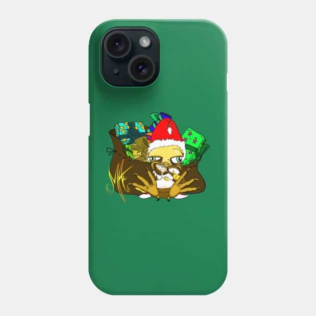 Grumpy Chicken Cristmast Eve Phone Case by Grumpy Chicken