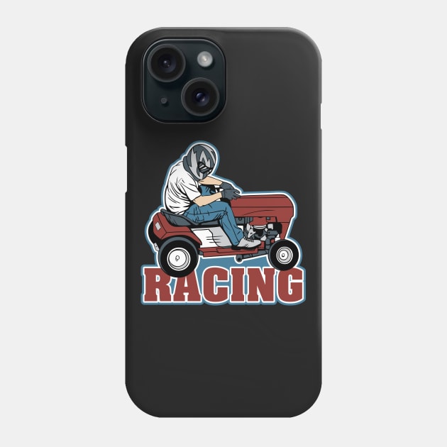 Lawn Mower Racing Phone Case by RadStar