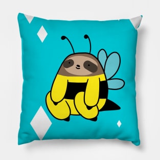 Happy Birthday Bee Sloth Pillow