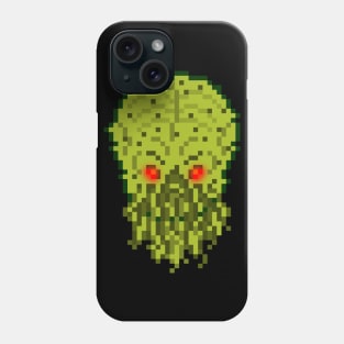 Pixel Monster Cthulhu Head Phone Case