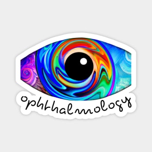 Coloful abstract ophthalmology Magnet