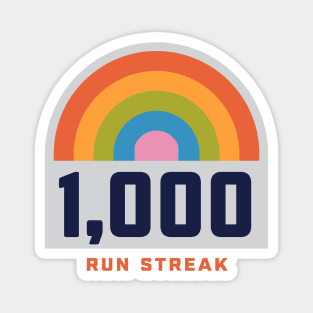 Run Streak Run Streaker 1,000 Days of Running Comma Day Magnet