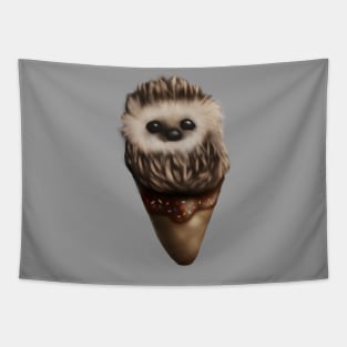 Hedgehog in an Ice Cream Cone Tapestry