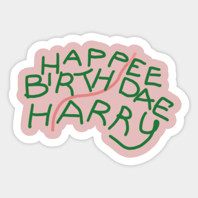 Happee Birthdae Harry Potter Sticker Teepublic