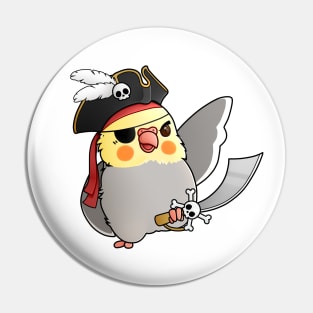 Pirate Cockatiel Pin