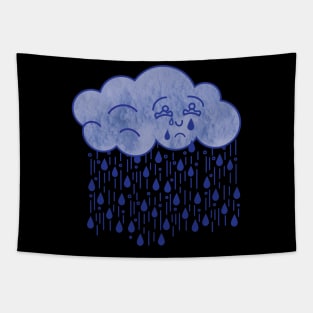 Sad Rain Tapestry