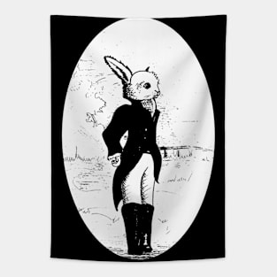 posh rabbit drawing part 2 - fantasy inspired art and designs Tapestry