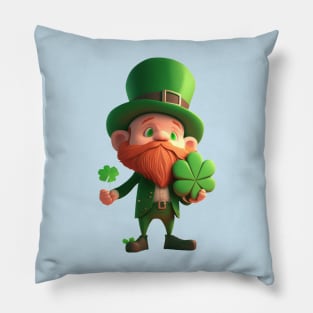 St.Patrick day leprechaun t-shirt Pillow