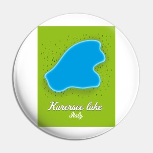 Karersee lake Italy map Pin