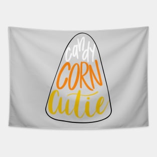 Candy Corn Cutie with outline Tapestry