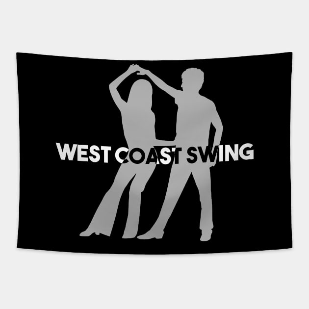 West Coast Swing Couple Design Tapestry by echopark12
