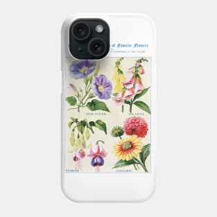 Flower watercolor illustration (1915) Phone Case