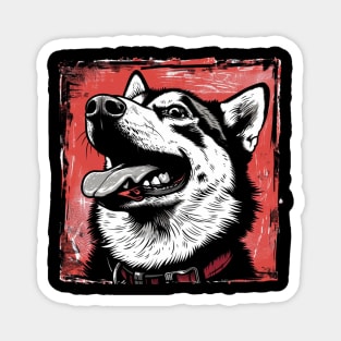 Siberian Husky Magnet