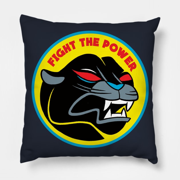 Fight the Power Panther Pillow by dannyrumbl