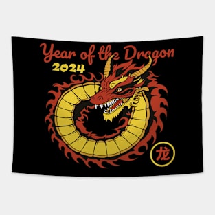 Chinese New Year 2024 Year of The Dragon Tapestry