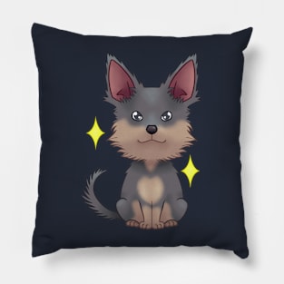 Chihuahua blue longhair Pillow