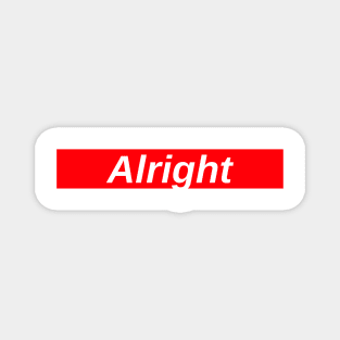 Alright // Red Box Logo Magnet