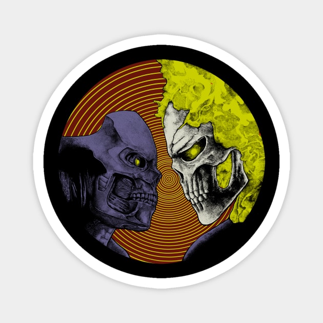 REV9 VS Ghost Rider Magnet by Heroart