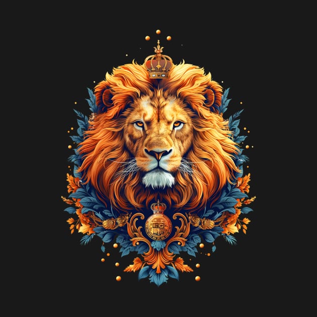 Royal Lion Emperor King of the Jungle Lion by Tees 4 Thee